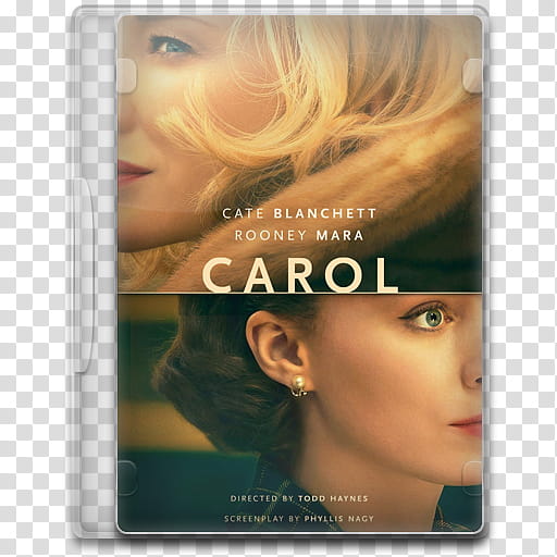Movie Icon Mega , Carol, closed Carol DVD case transparent background PNG clipart