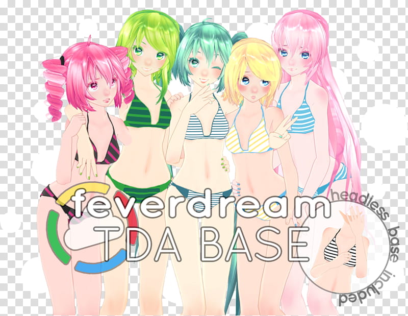 [MMD] feverdream TDA base + DL //update .., Fever Dream TDA base illustration transparent background PNG clipart