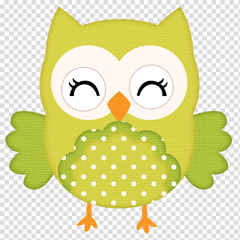 Decorative Borders, Owl, Bird, Cuteness, Drawing, Green, Cartoon, Yellow transparent background PNG clipart