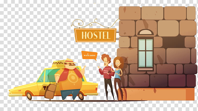 House, Backpacker Hostel, Guest House, Cartoon, Hotel, Room, Accommodation, Transport transparent background PNG clipart