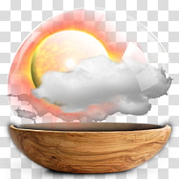 Sphere   the new variation, white cloud covering yellow sun art transparent background PNG clipart