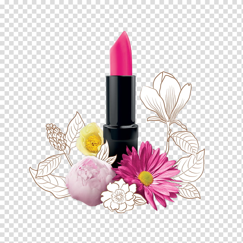 Pink Flower, Lipstick, Candelilla Wax, Cosmetics, Castor Oil, Rouge, Lip Liner, Pigment transparent background PNG clipart