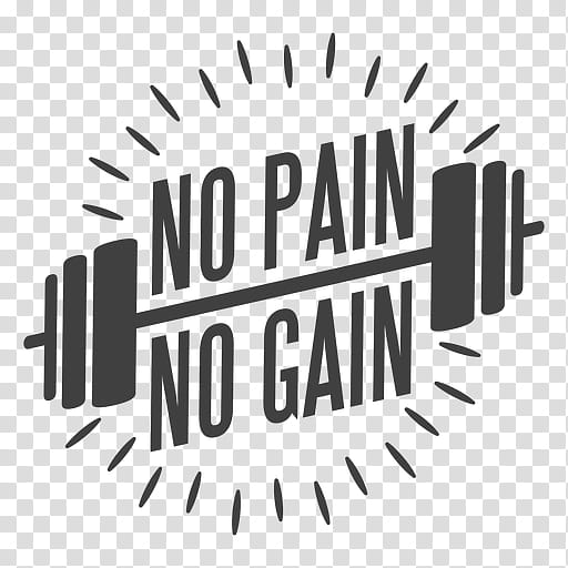 Text No Pain No Gain Logo Translation Fibromyalgia No Pain No Game Pain Gain Line Transparent Background Png Clipart Hiclipart