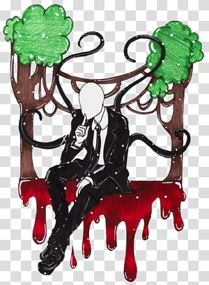 Slender Man PNG transparent image download, size: 604x453px