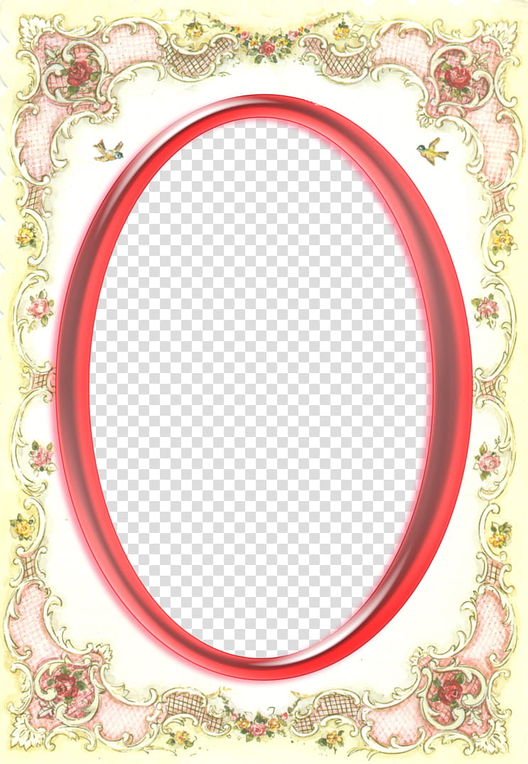 another rosey frame transparent background PNG clipart