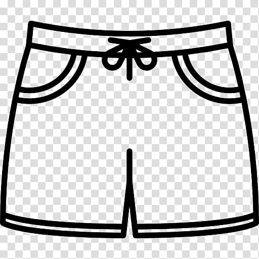 shorts clip art black and white