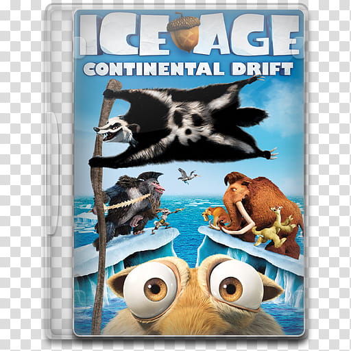 Movie Icon , Ice Age, Continental Drift , Ice Age Continental Drift movie case transparent background PNG clipart