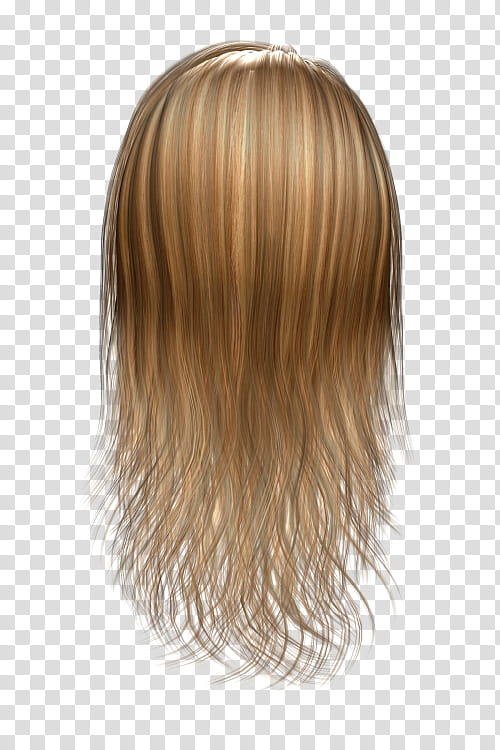 Hair Texture Renders , long blonde wig transparent background PNG clipart