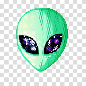 LOGO Gamer ForSale, green eyed alien character transparent