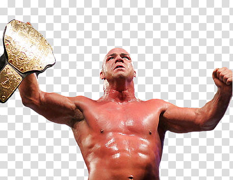 Kurt Angle World Heavyweight Champion transparent background PNG clipart