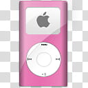 iPod Aqua   PC, iPod mini Pink icon transparent background PNG clipart