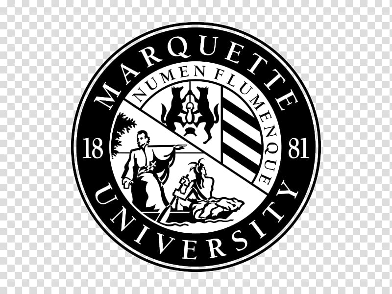 Marquette University Black And White, Emblem, Logo, Badge, Text Messaging, Black And White
, Label, Symbol transparent background PNG clipart