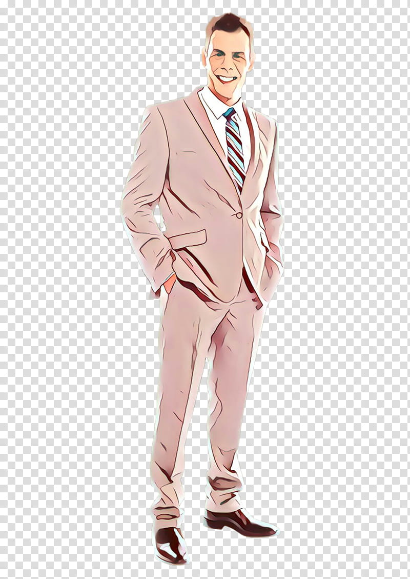 suit clothing formal wear standing male, Outerwear, Pink, Gentleman, Tuxedo, Blazer transparent background PNG clipart