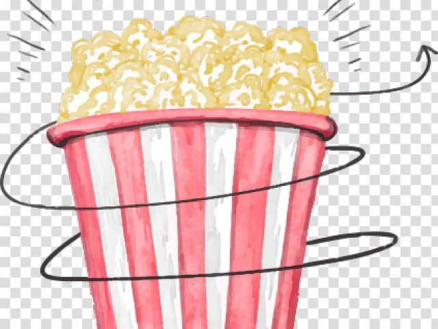 Popcorn, Film, Cinema, Movie Theater, Cartoon, Drawing, Documentary, Baking Cup transparent background PNG clipart