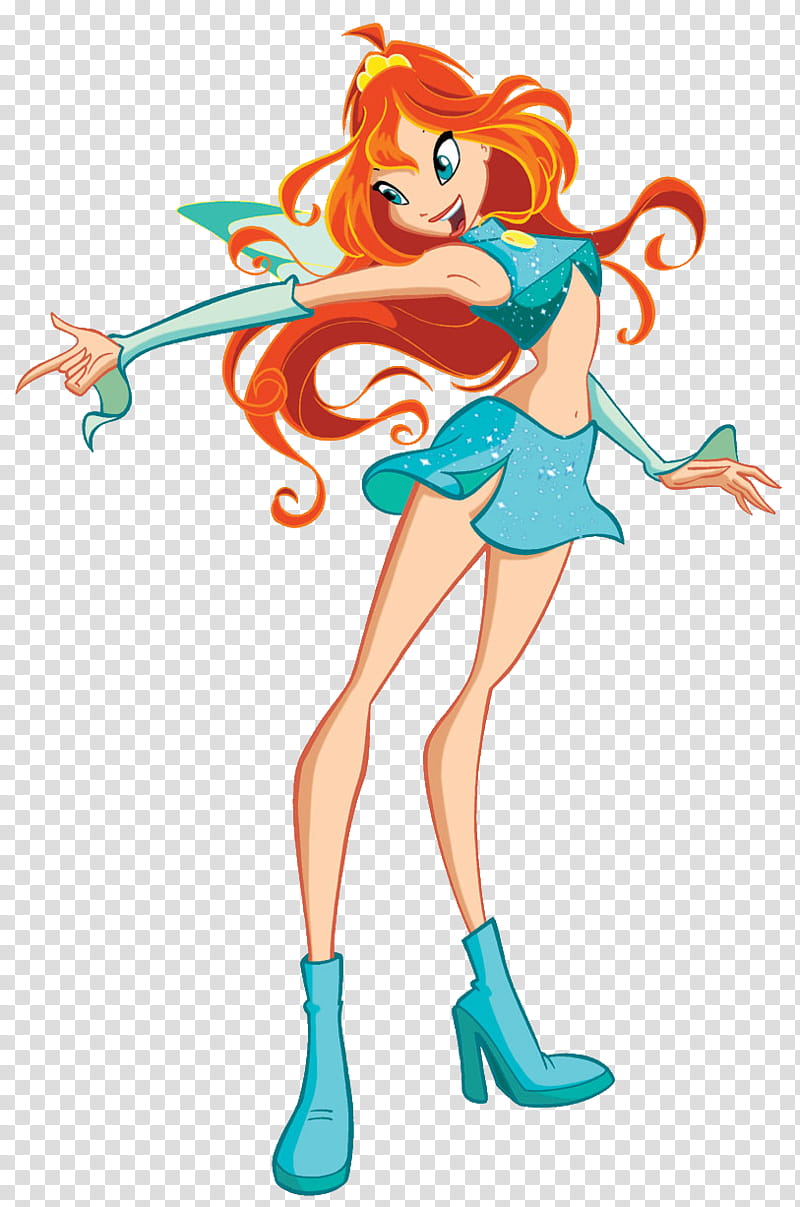 Tecna Bloom The Trix Winx Club, Season 2 Alfea, group dance transparent  background PNG clipart