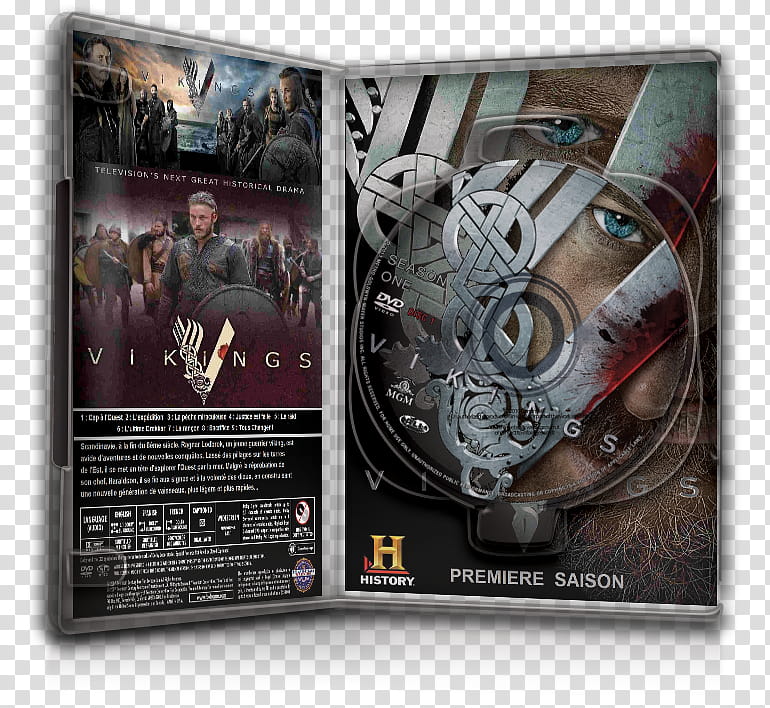 DvD Case Icon Special , Vikings Saison  DvD Case Open transparent background PNG clipart