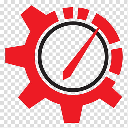 Gear Logo, Black Gear, Red, Line, Symbol, Circle, Sign, Emblem transparent background PNG clipart