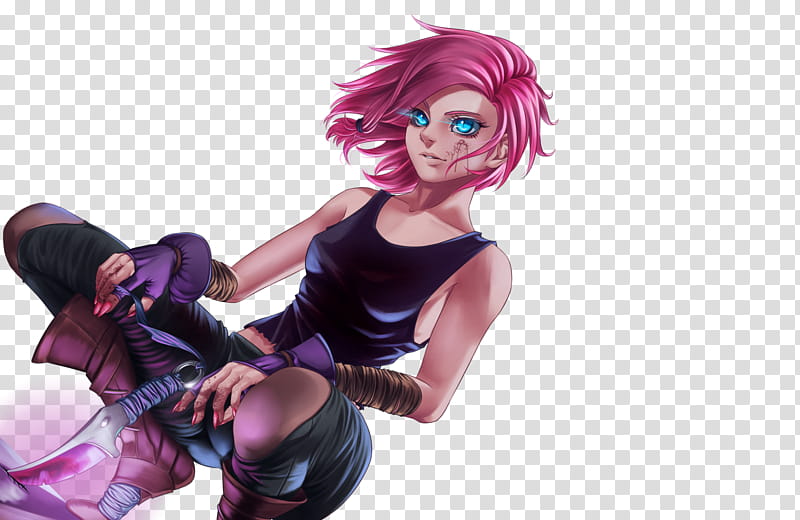 Maeve, pink haired female anime character illustration transparent background PNG clipart