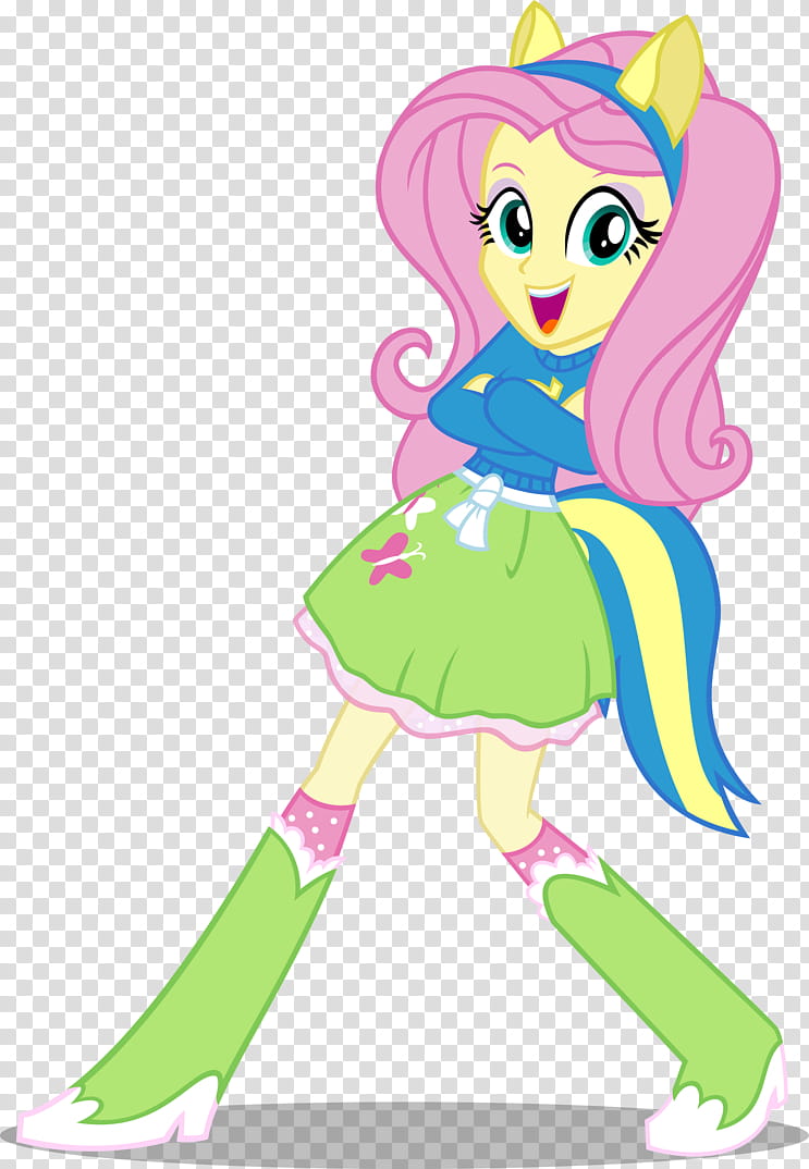 Equestria Girls: Proud Wondercolt Fluttershy, Fluttershy Equestria Girl from My Little Pony character transparent background PNG clipart