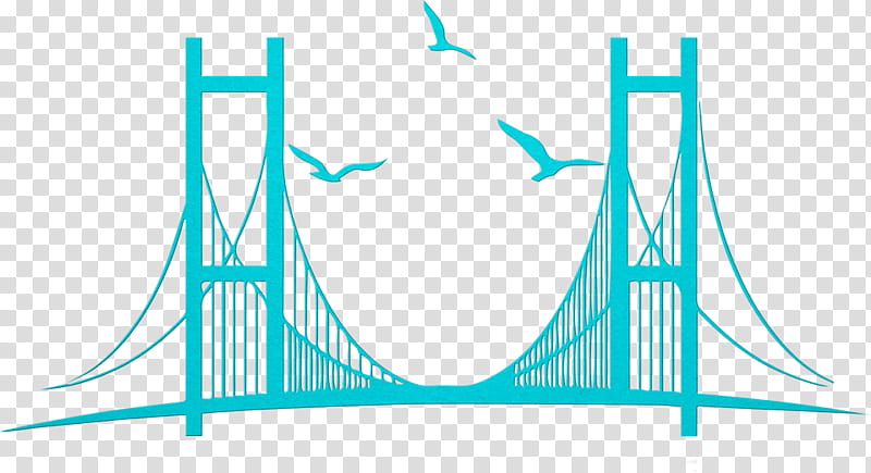 Bosporus Aqua, Drawing, Bridge, Line, Turquoise, Cablestayed Bridge, Nonbuilding Structure transparent background PNG clipart