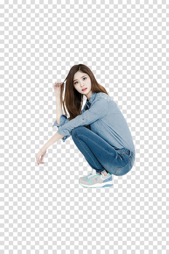 EXID, woman holding her hair transparent background PNG clipart