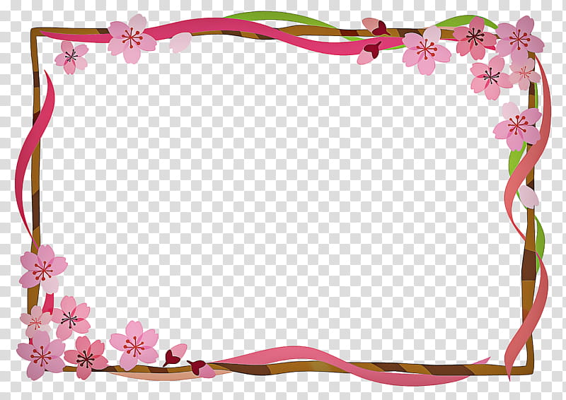 Pink Background Frame, Floral Design, Frames, Pink M, Hair, Clothing Accessories transparent background PNG clipart