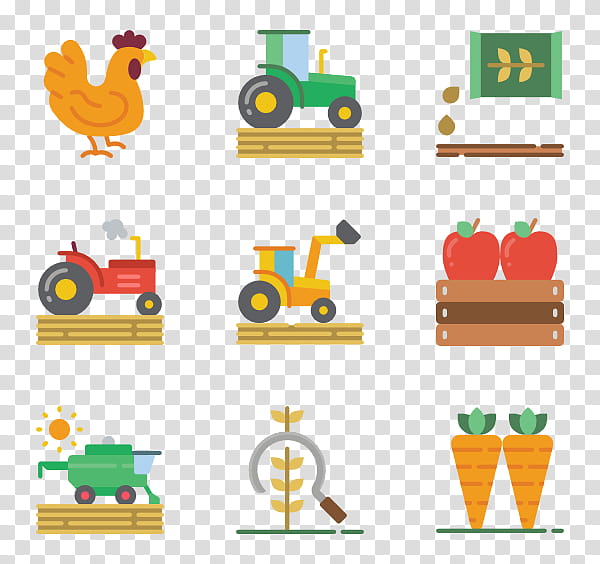 Wheat, Agriculture, Tractor, Cultivator, Yellow, Text, Cartoon, Line transparent background PNG clipart