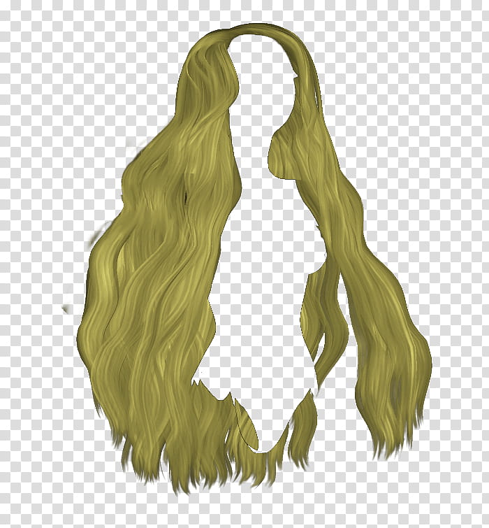 Long wavy hair , yellow woman long hair transparent background PNG clipart