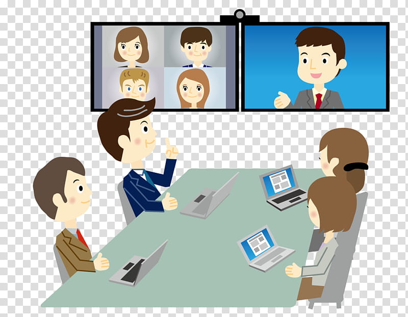 Background Meeting, Bideokonferentzia, Web Conferencing, Sales, Teleconference, Videotelephony, Cartoon, Communication transparent background PNG clipart