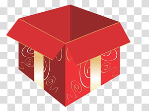 navidad, red and yellow box transparent background PNG clipart thumbnail