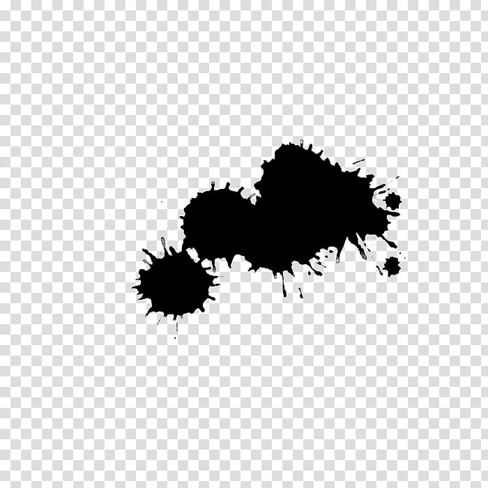 black ink splatter art transparent background PNG clipart