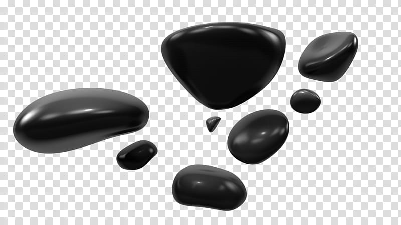 free d stone, several black stones transparent background PNG clipart