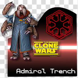 Star Wars The Clone Wars Sith , Admiral Trench icon transparent background PNG clipart