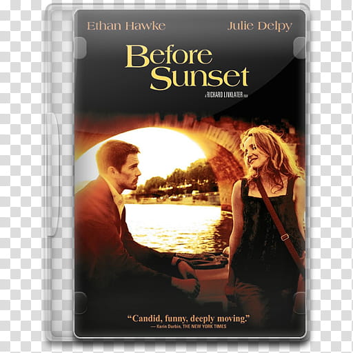 Movie Icon , Before Sunset, Before Sunset DVD case illustration transparent background PNG clipart