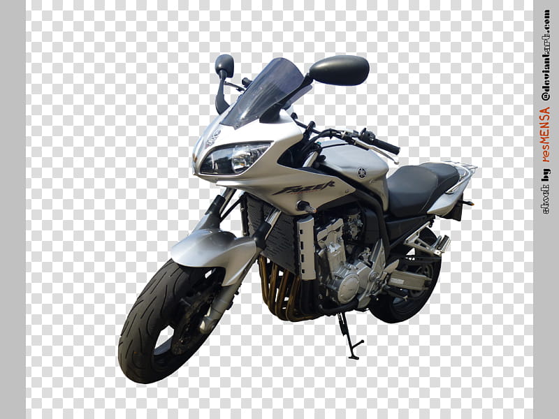 Yamaha FZS Fazer front left transparent background PNG clipart