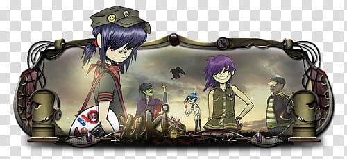 Sign Gorillaz transparent background PNG clipart