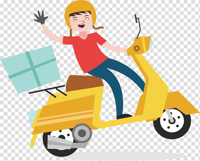 Delivery Riding Toy, Courier, Food Delivery, Cargo, Scooter, Logo, Cartoon, Transport transparent background PNG clipart