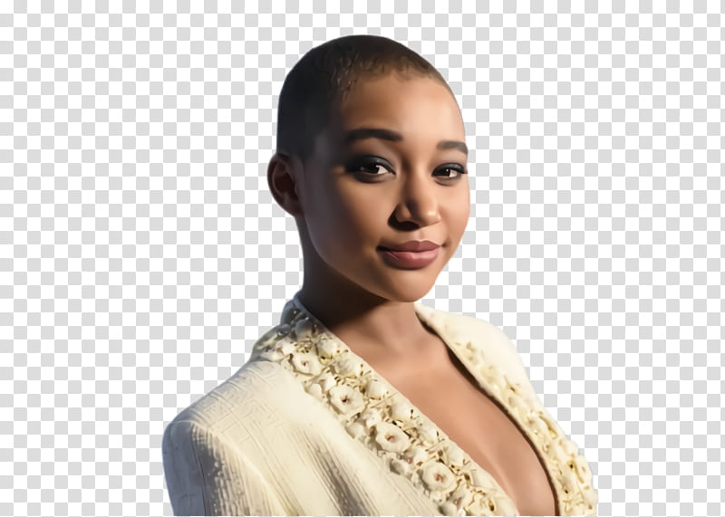 Hair, Amandla Stenberg, Jewellery, Neck, Skin, Eyebrow, Hairstyle, Beauty transparent background PNG clipart
