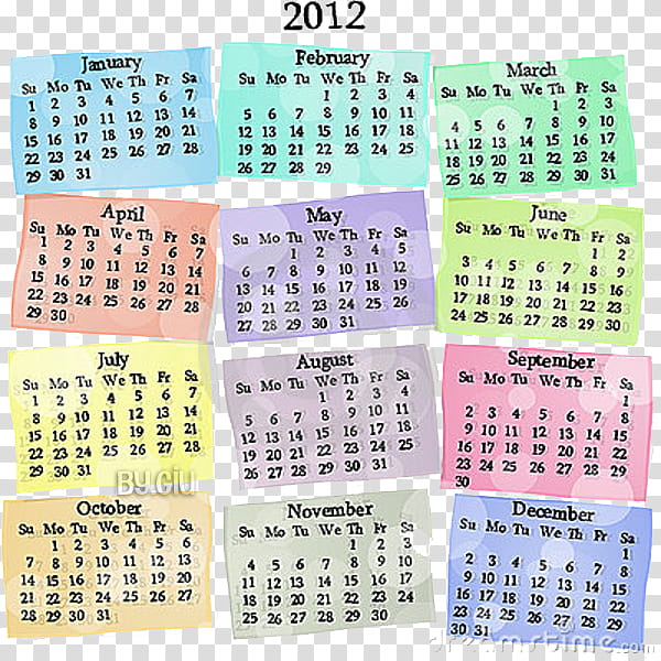 Calendario , year  calendar illustration transparent background PNG clipart