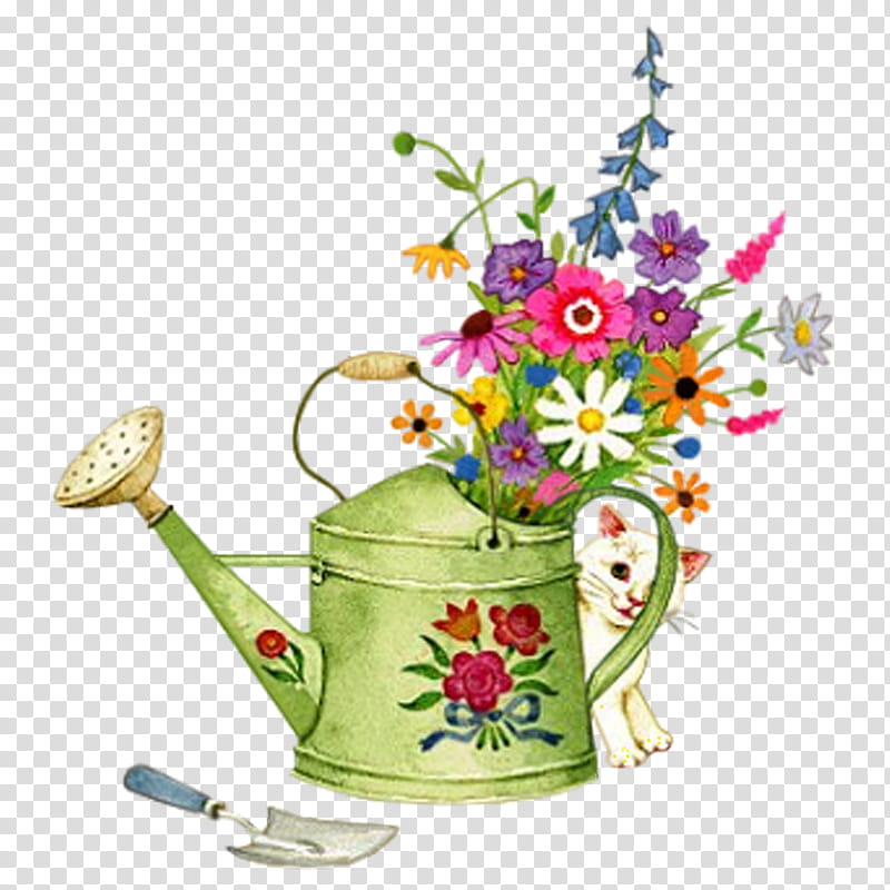 Flowers, Watering Cans, Floral Design, Decoupage, Animation, Cmaptools, Garden, Flowerpot transparent background PNG clipart
