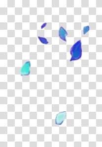 , blue and green falling leaves transparent background PNG clipart
