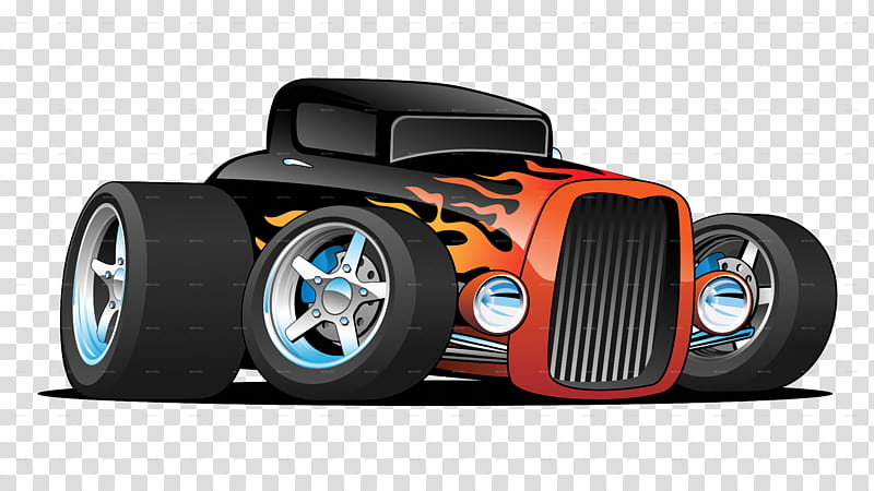 Rat, Hot Rod, Car, Rat Rod, Cartoon, Custom Car, Drawing, Vehicle transparent background PNG clipart