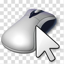 Vista RTM WOW Icon , Mouse & Pointer, gray and white wireless mouse and white arrow icon transparent background PNG clipart