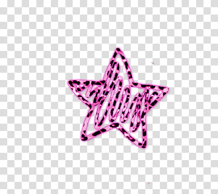 ESTRELLAS HECHAS POR MI, pink and black star illustration on blue background transparent background PNG clipart