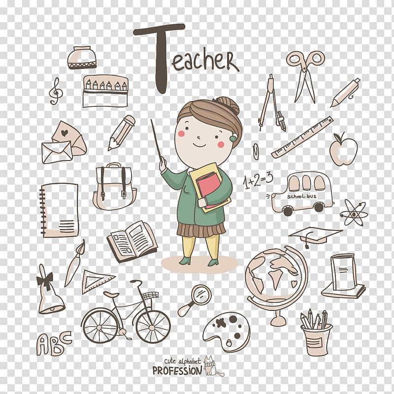 Background Teachers Day, World Teachers Day, Education
, School
, Profession, Professor, Cartoon transparent background PNG clipart