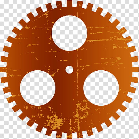 red , brown gear illustration transparent background PNG clipart