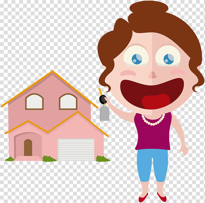 cartoon cheek child house, Cartoon, Happy, Play transparent background PNG clipart