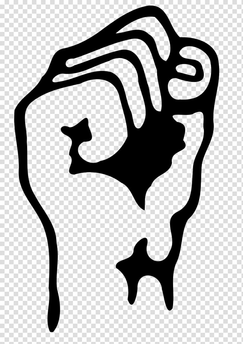 Revolution Blackandwhite, Raised Fist, American Revolution, Drawing, Logo, Stencil transparent background PNG clipart