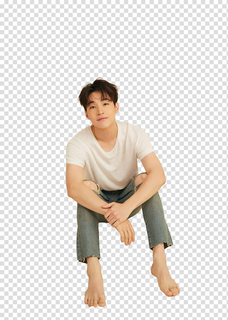HENRY LAU , man sitting on ground transparent background PNG clipart