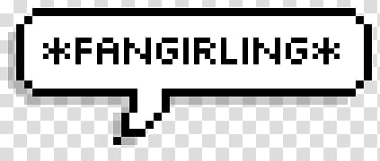 Fangirling text transparent background PNG clipart